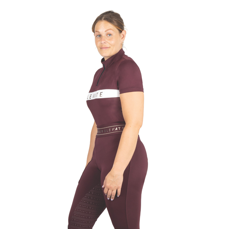 Hy Equestrian Elevate Style Sport Shirt - Berry-2