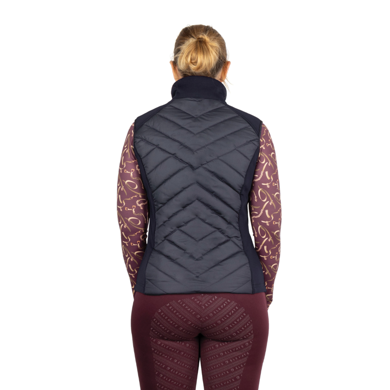 Hy Equestrian Elevate Style Gilet - Navy/Berry-1