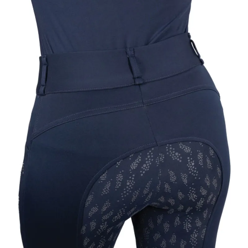 Hy Equestrian Roka Reign Riding Tights - Navy-4
