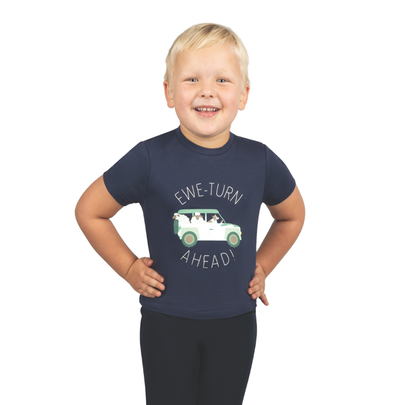 Ewe-Turn Ahead Collection T-Shirt By Little Knight - Navy