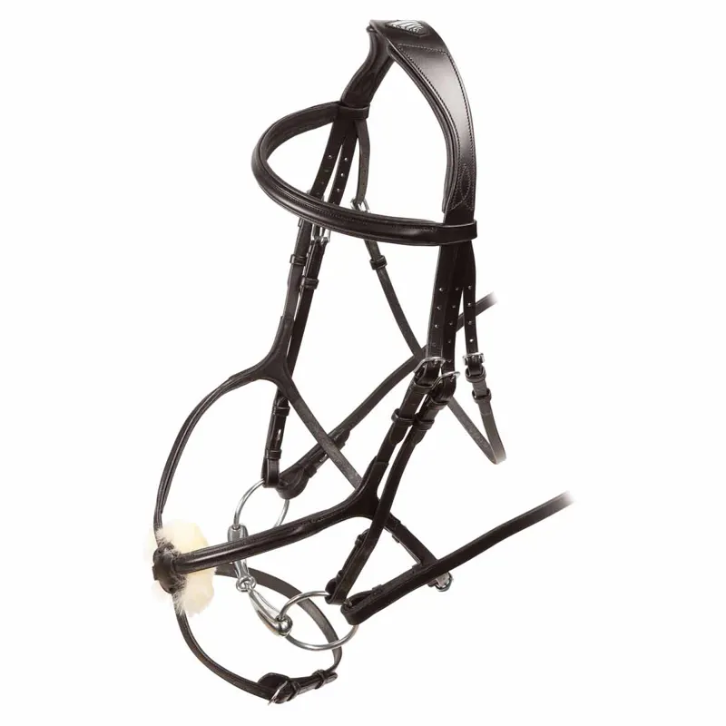 Shires Velociti RAPIDA Grackle Bridle - Havana-1