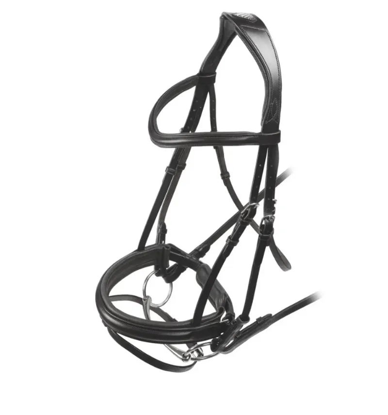 Shires Velociti RAPIDA Dressage Flash Bridle - Black-1