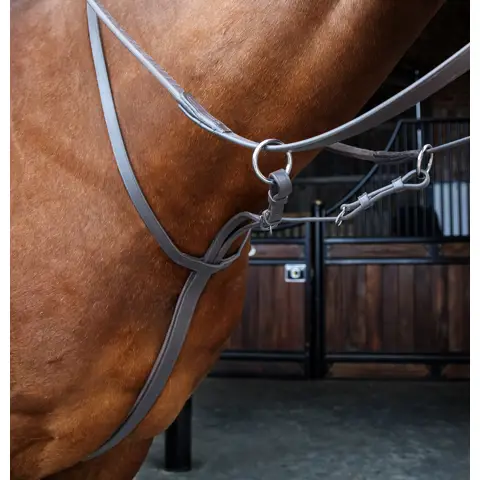 Pettorale Per Cavallo Shires Salisbury 3 Punti - Imbottito, Regolabile, Con Attacco Martingala - Foto 5