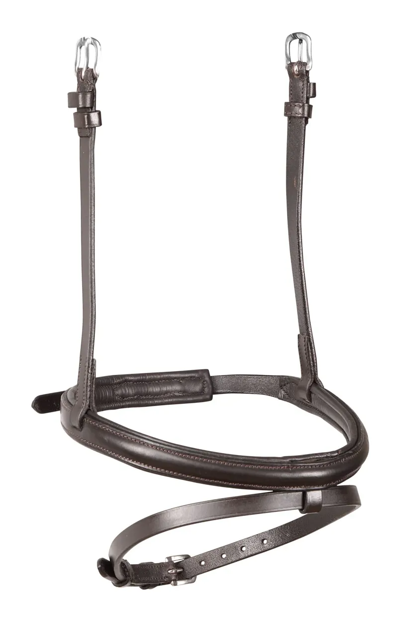 Shires Velociti RAPIDA Padded Raised Flash Noseband - Havana