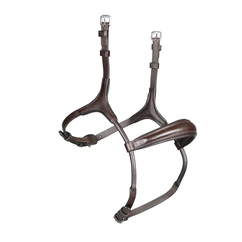 Shires Velociti RAPIDA Rolled Padded Cavesson Noseband - Havana