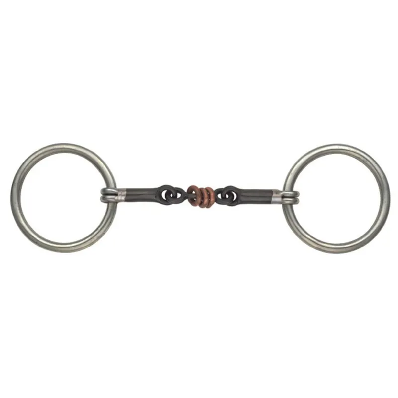 Shires Sweet Iron Copper Roller Snaffle Bit