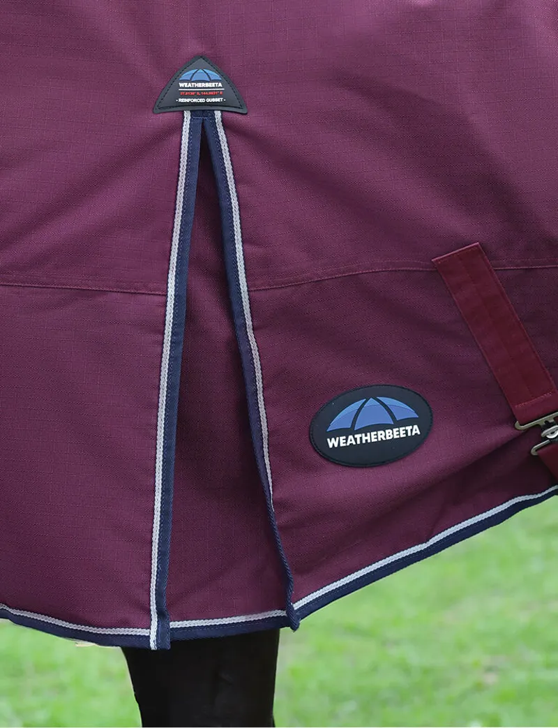 WeatherBeeta ComFiTec 50g Essential Turnout Rug  - Burgundy/Navy-1