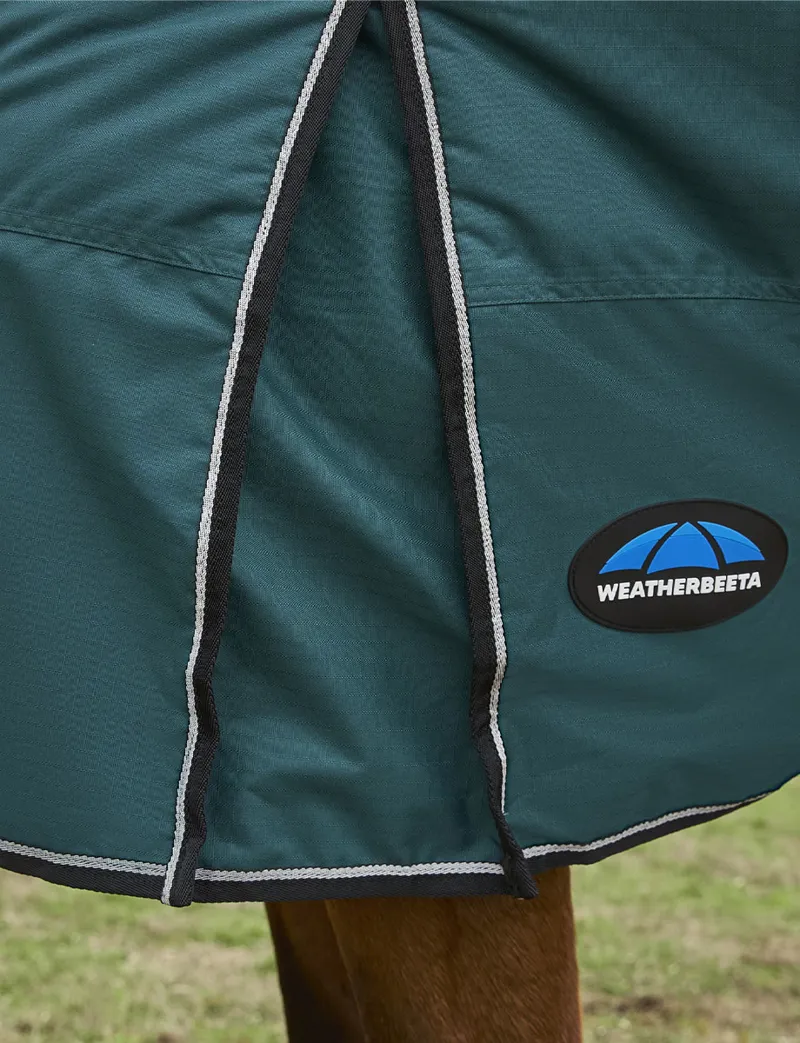 WeatherBeeta ComFiTec Classic 50g Turnout Combo Rug -  Forest Green/Black-4