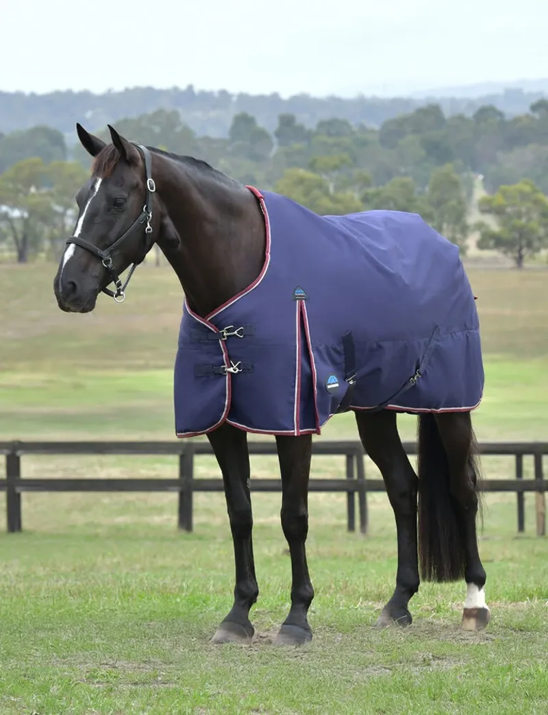 WeatherBeeta ComFiTec 50g Essential Turnout Rug - Navy/Burgundy-1
