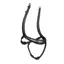 Shires Velociti Lusso Ergonomic Curved Flash Noseband - Black