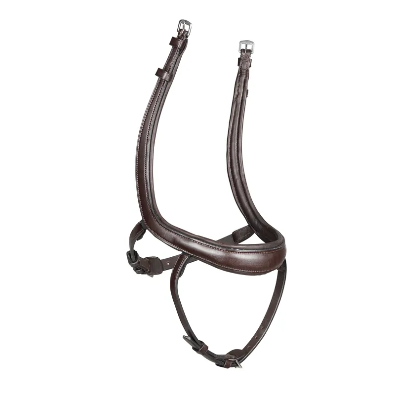 Shires Velociti Lusso Ergonomic Curved Flash Noseband - Havana