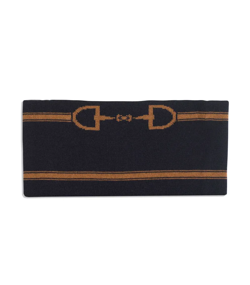 Waring Brooke Snaffle Headband/Snood - Navy