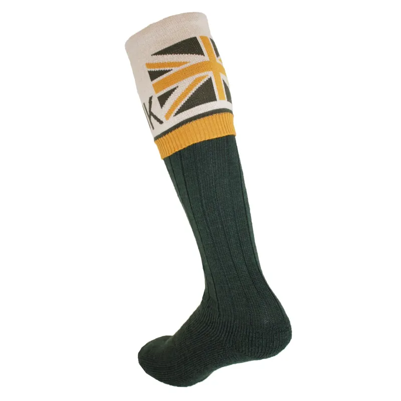 Waring Brooke Union Jack Socks - Green