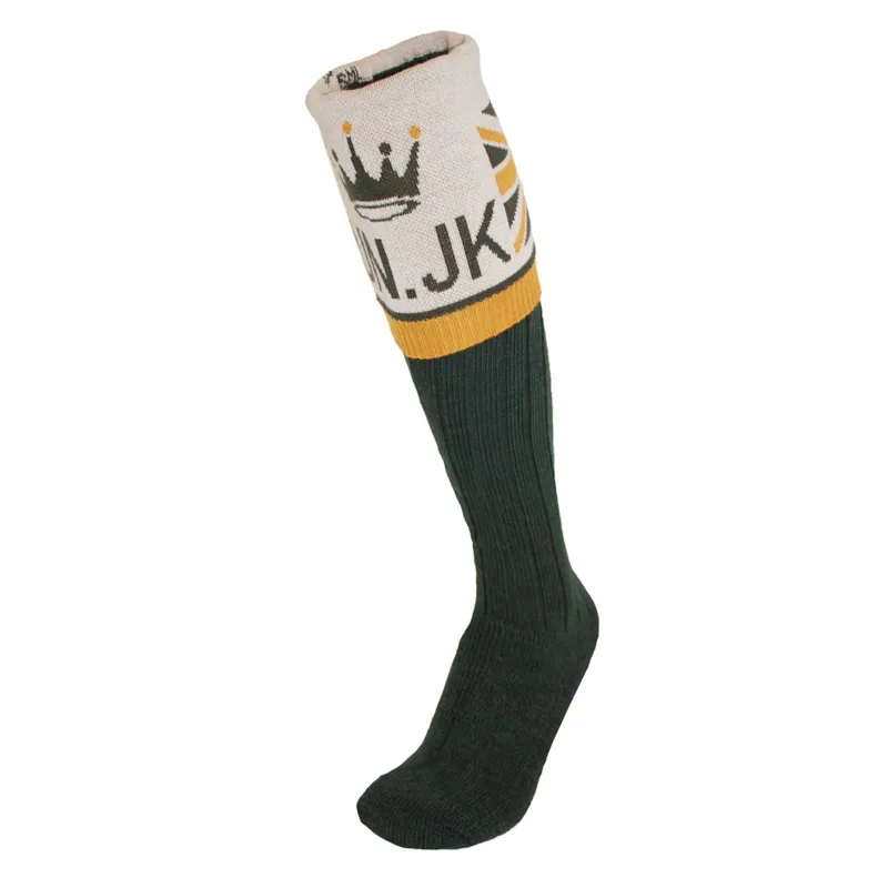 Waring Brooke Union Jack Socks - Green-1