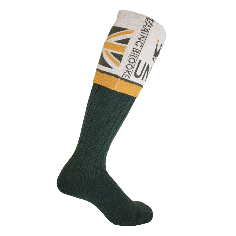 Waring Brooke Union Jack Socks - Green-2