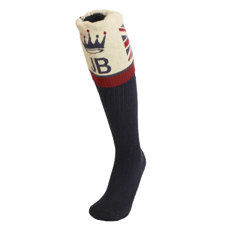Waring Brooke Union Jack Socks - Navy-1