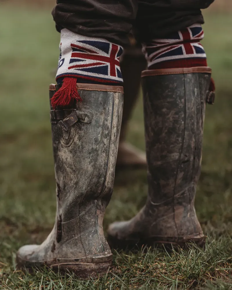 Waring Brooke Union Jack Socks - Navy-3