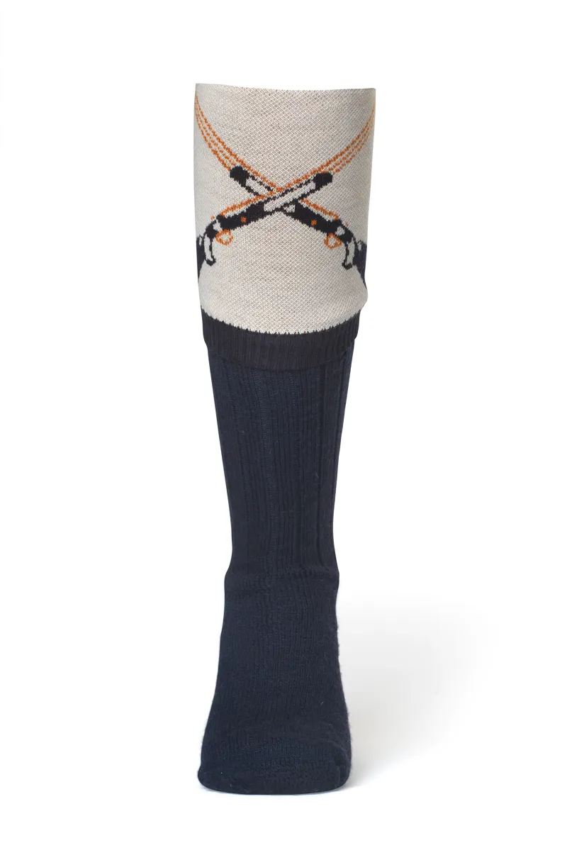 Waring Brooke Crossed Gun Socks