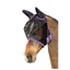 Hy Equestrian Mesh Half Fly Mask With Ears - Black/Raspberry