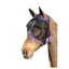 Hy Equestrian Mesh Half Mask Without Ears - Black/Lilac