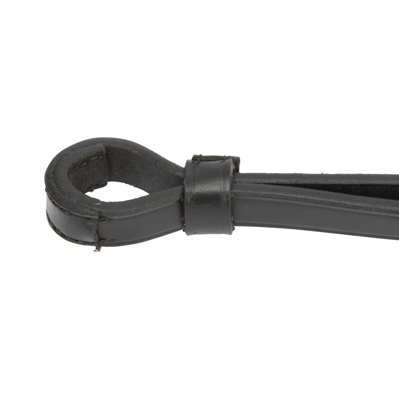 Shires Lusso Curb Reins - Black 54 x 1/2-3