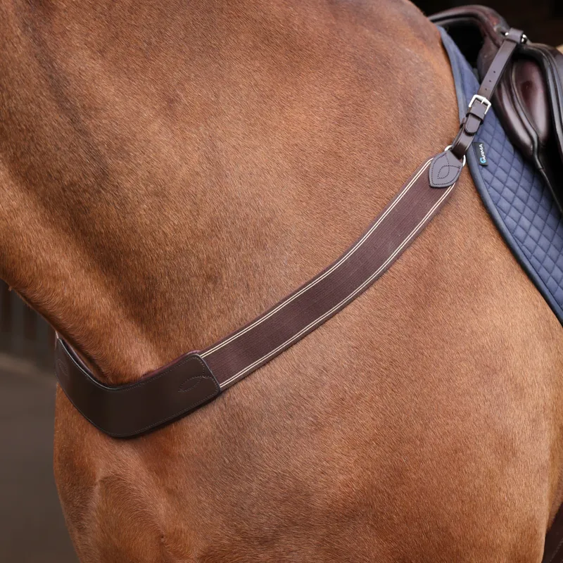 Shires Velociti Rapida Elastic Breastgirth - Havana