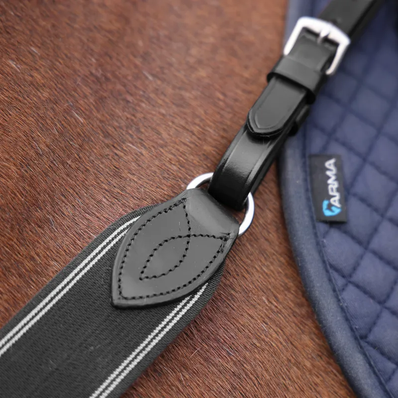 Shires Velociti Rapida Elastic Breastgirth - Black-4