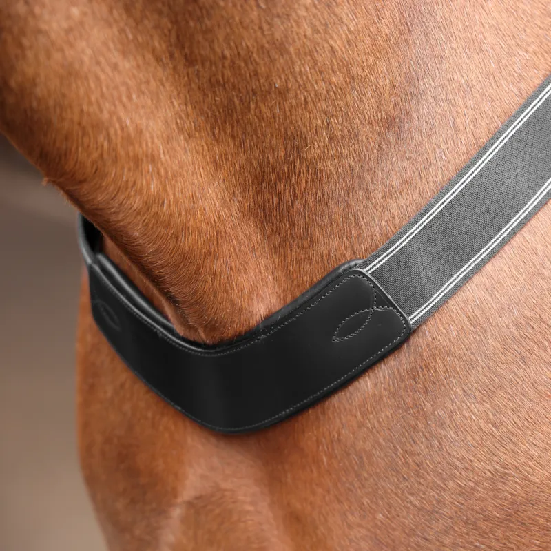 Shires Velociti Rapida Elastic Breastgirth - Black-1