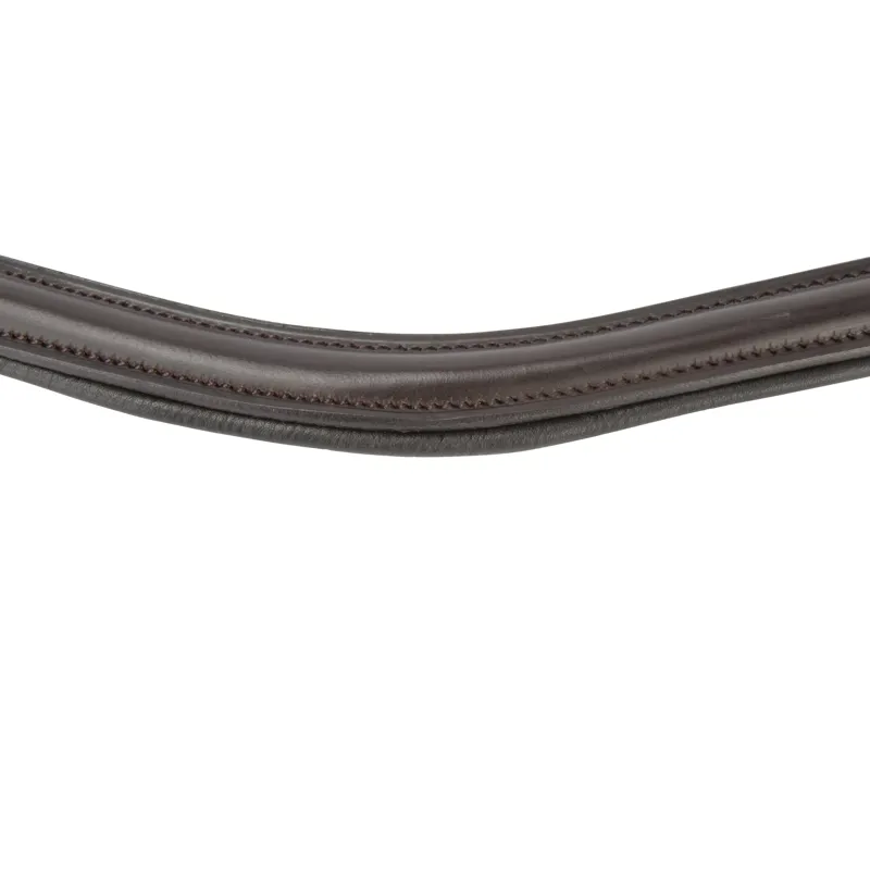 Shires Velociti Lusso Curved Browband - Black-3
