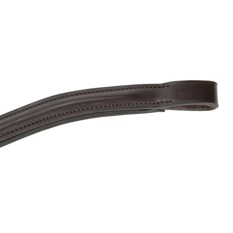 Shires Velociti Lusso Curved Browband - Black-5