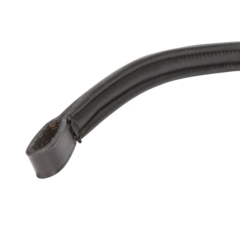 Shires Velociti Lusso Curved Browband - Black-1