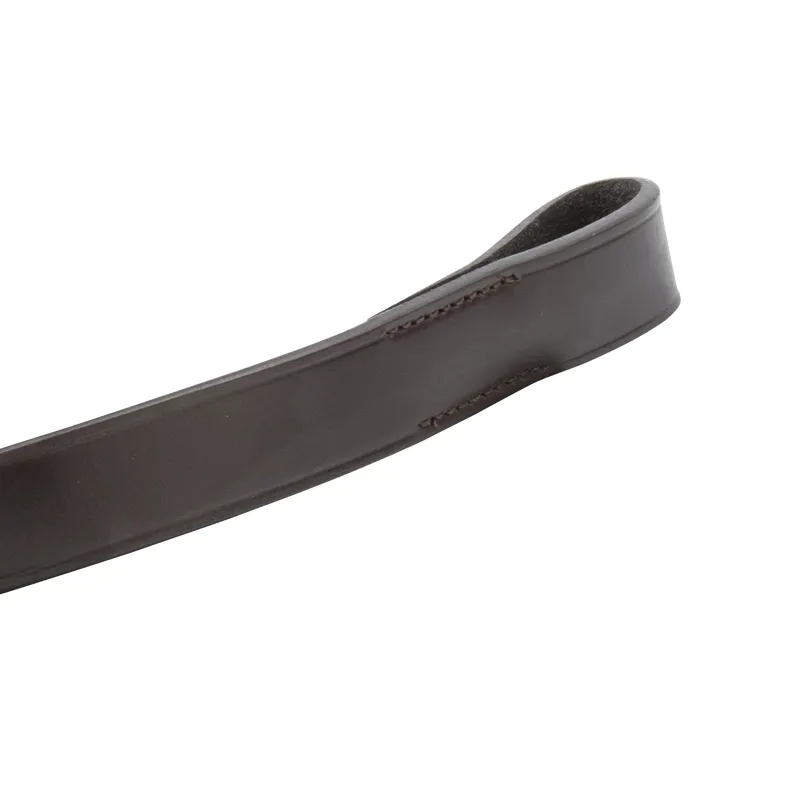 Shires Velociti Lusso Flat Browband - Havana-1