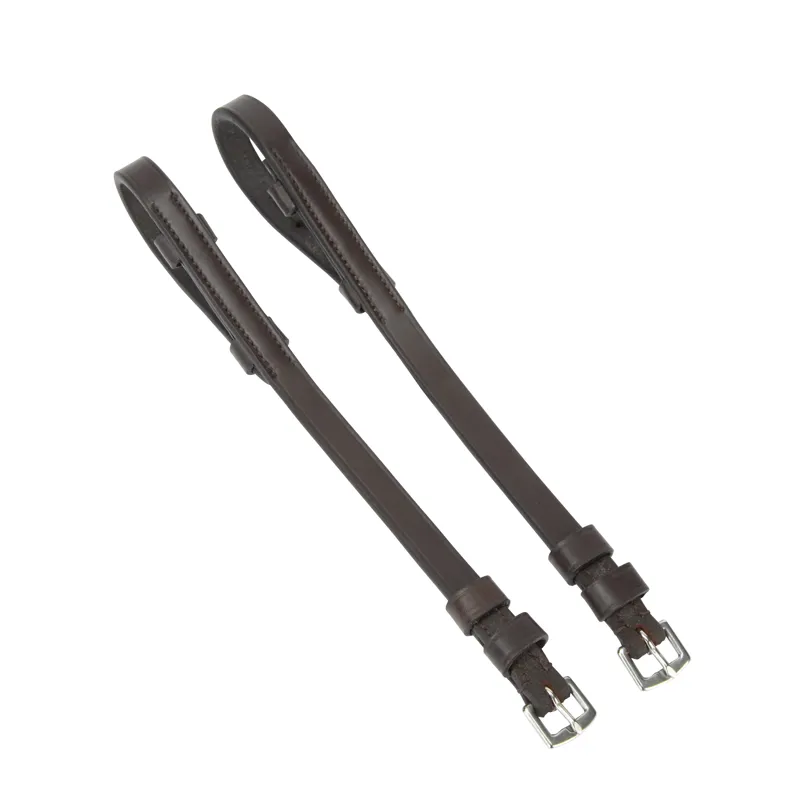 Shires Velociti Lusso Bridle Cheeks - Havana-1