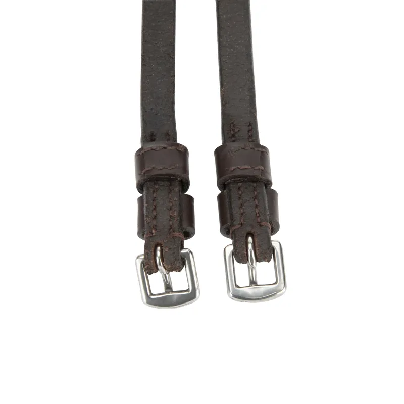 Shires Velociti Lusso Throat Lash - Havana-4