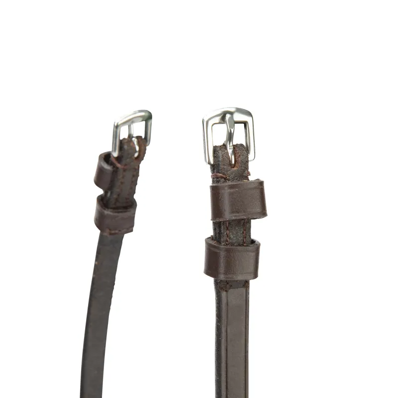 Shires Velociti Lusso Throat Lash - Havana-1