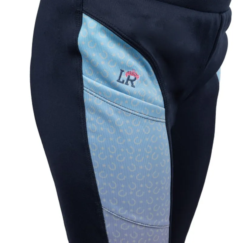 Lucky Star Riding Tights By Little Rider - Navy/Pink-2