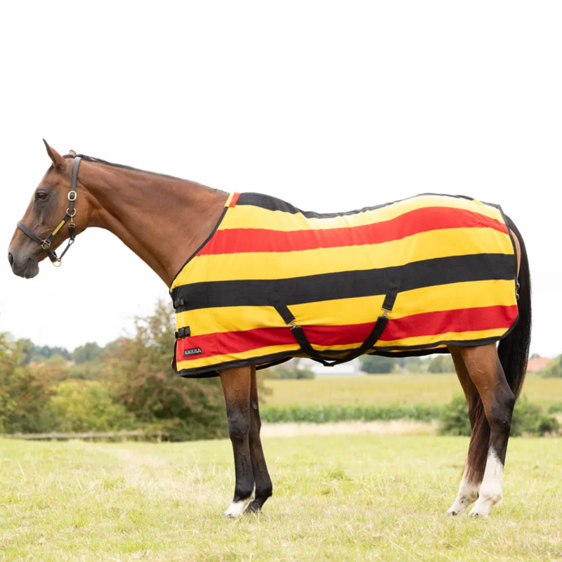 StormX Empra Newmarket Fleece Rug - Yellow/Red/Black