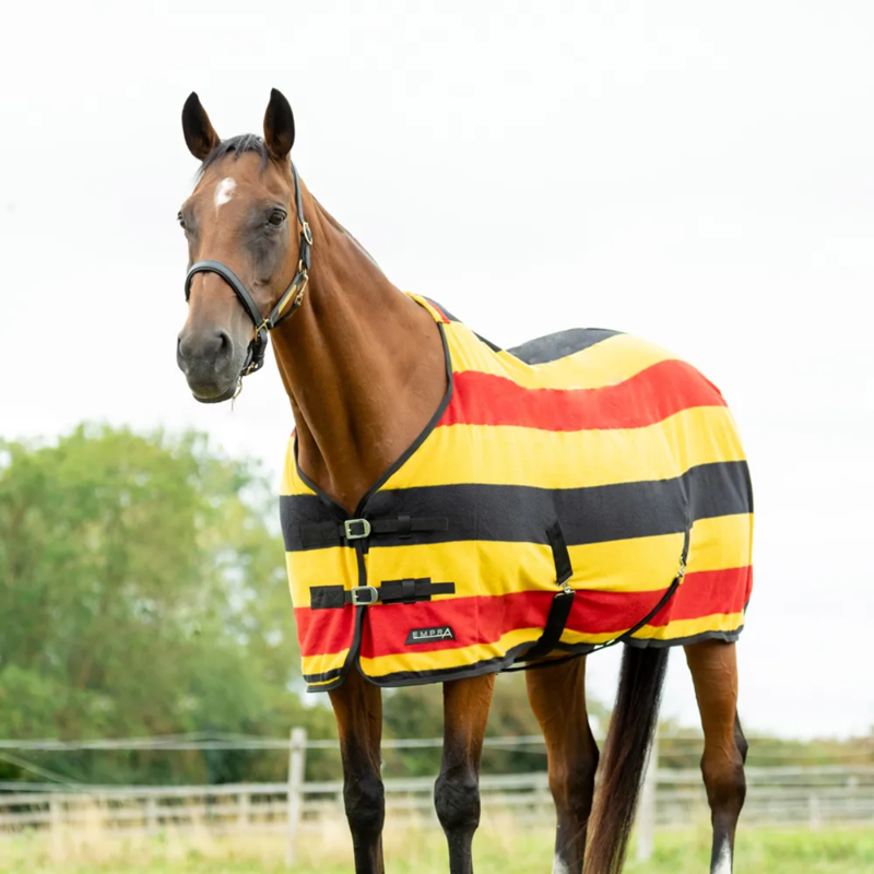 StormX Empra Newmarket Fleece Rug - Yellow/Red/Black-1