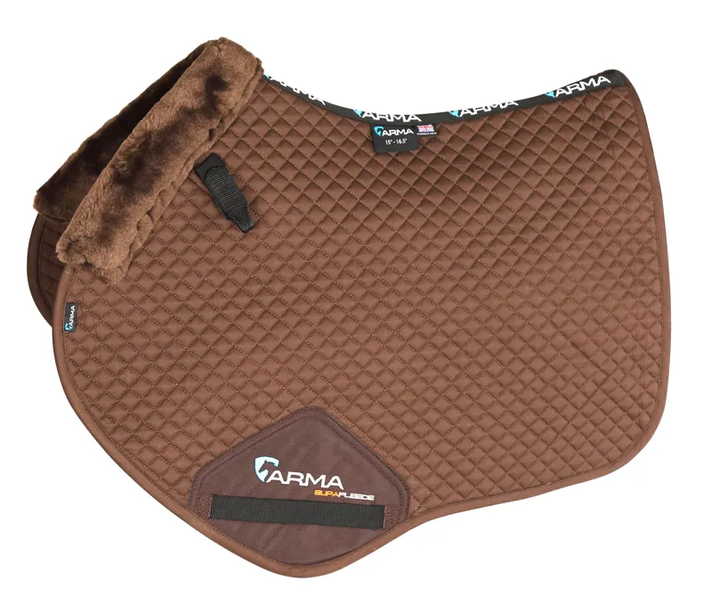 Shires ARMA SupaFleece Jump Saddlecloth - Brown