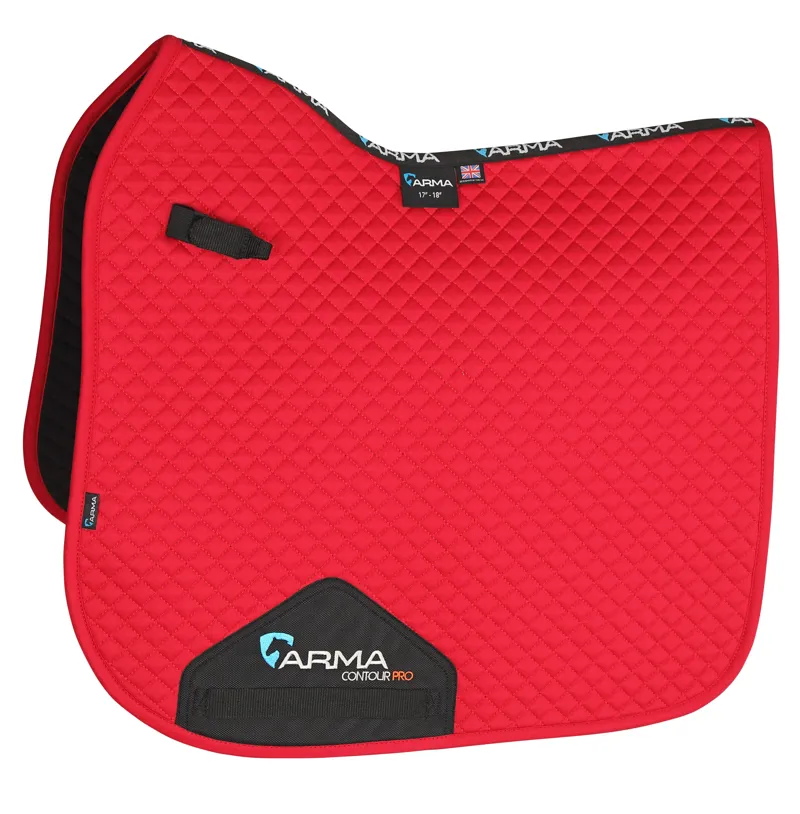 Shires ARMA Dressage Saddlecloth - Deep Red