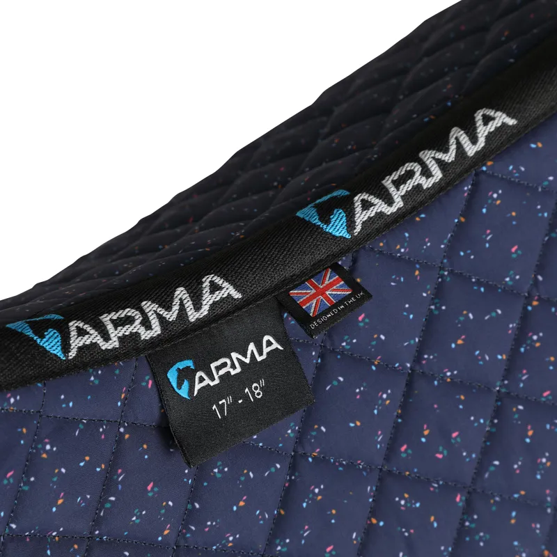 Shires ARMA Sport XC Saddlecloth - Navy Disty-1