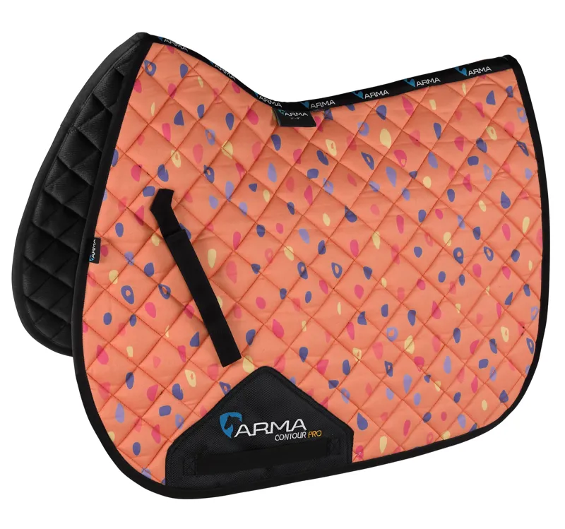 Shires ARMA Sport XC Saddlecloth - Orange Spot