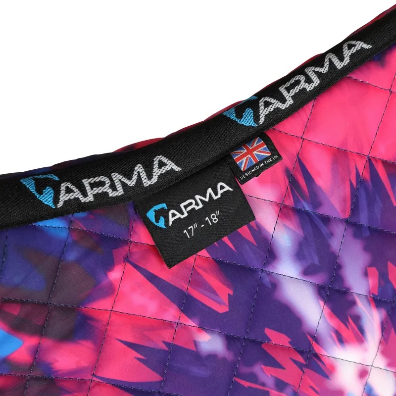 Shires ARMA Sport XC Saddlecloth - Pink Tie Dye-1