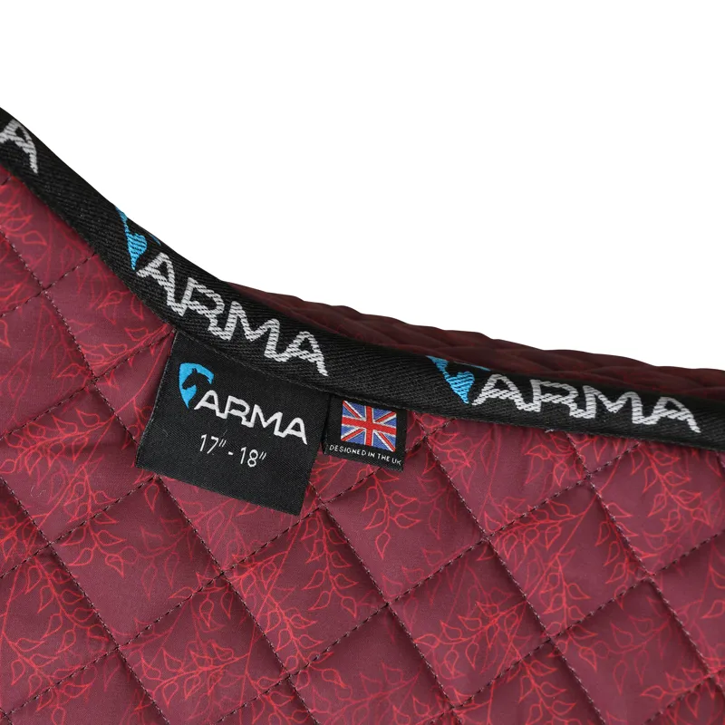 Shires ARMA Sport XC Saddlecloth - Red Leaf-1