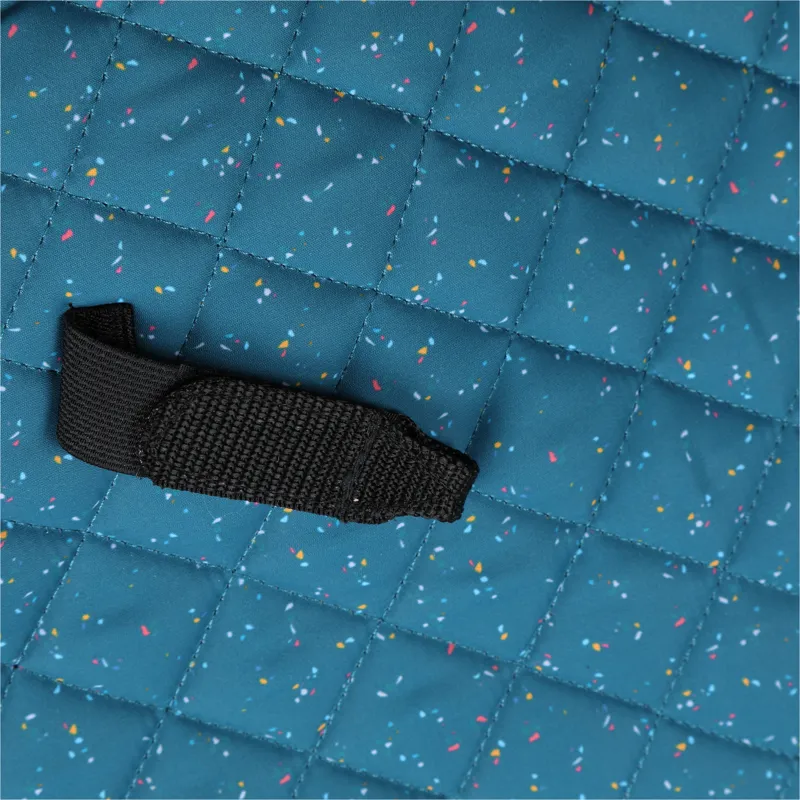 Shires ARMA Sport XC Saddlecloth - Teal Ditsy-2