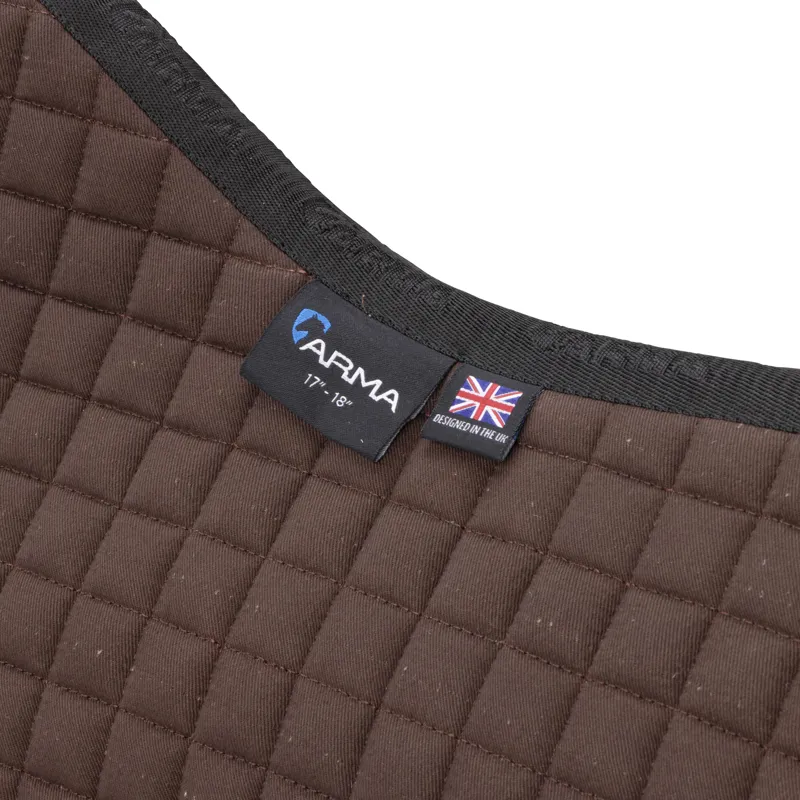 Shires ARMA Deluxe Cotton Saddlecloth - Brown-4