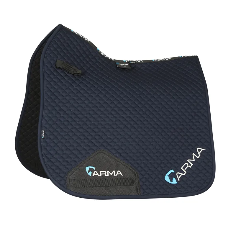 Shires ARMA Branded Dressage Saddlecloth - Navy
