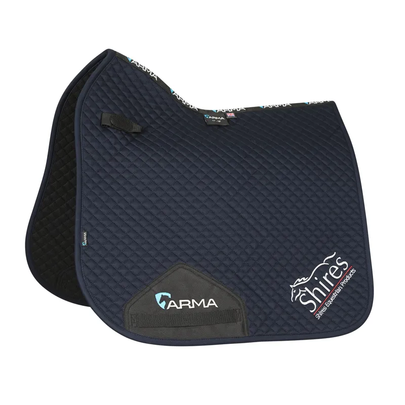 Shires Branded Dressage Saddlecloth - Navy
