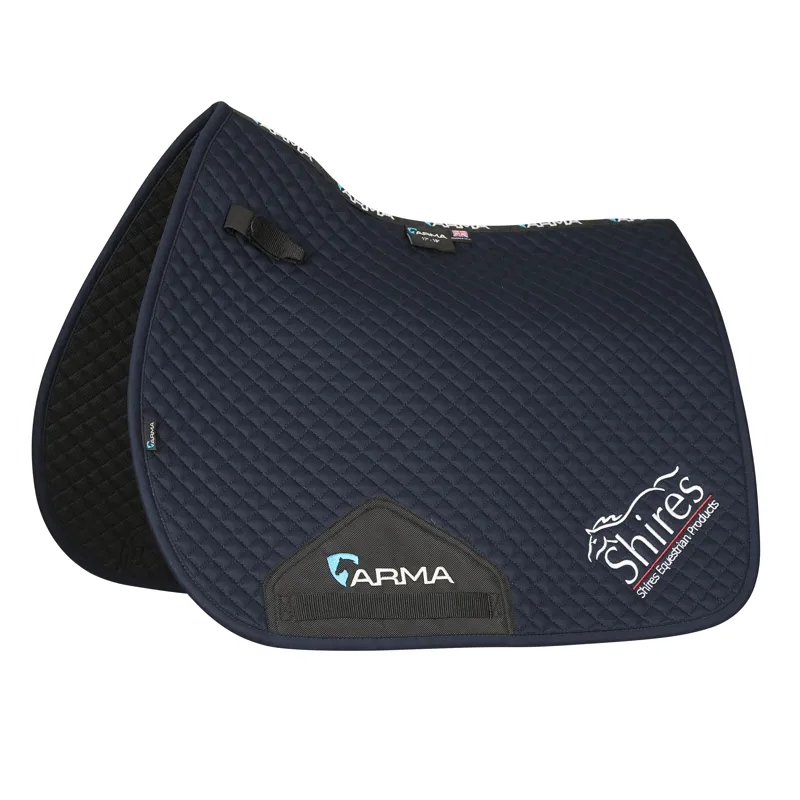 Shires Branded GP Saddlecloth - Navy