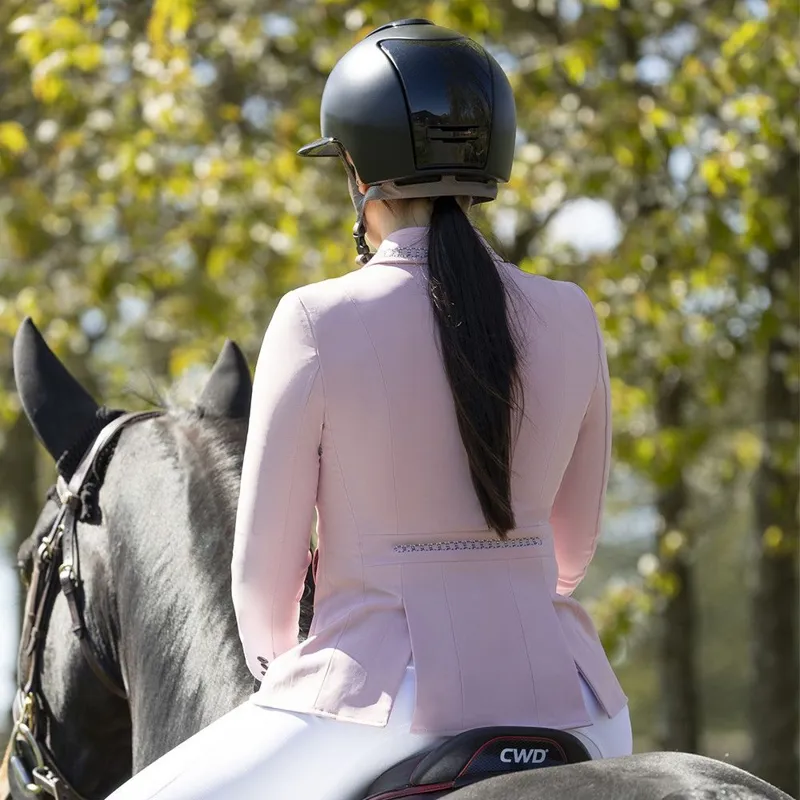 Coldstream Ladies Clarilaw Diamante Show Jacket - Blush Pink-3